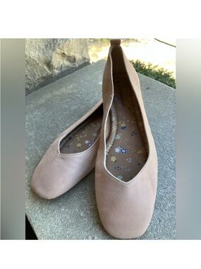 Lucky Brand Women's Nude Blush Ballet Flats